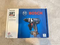 Front of sealed Bosch DDH183B drill/driver box