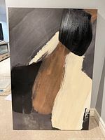Front view showing complete abstract artwork