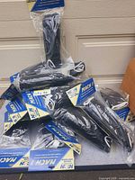 Stack of sealed N2N Mach 1 shin guard packages
