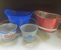 All four buckets group shot