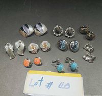 All nine pairs arranged in rows for full lot overview