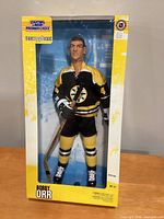 Front view of boxed Bobby Orr 12-inch Starting Lineup action figure