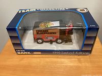 Front view sealed 1999 Chicago Blackhawks Zamboni bank in box