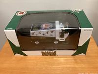 Boxed limited-edition Dallas Stars Zamboni bank showing sealed packaging and graphics