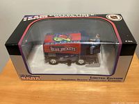 Front view of boxed 1:24 scale Columbus Blue Jackets Zamboni bank