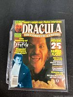 Front cover of Dracula: The Complete Vampire magazine in plastic sleeve