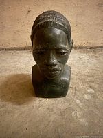 Front view of soapstone bust