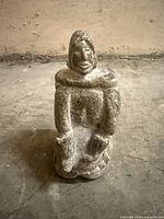 Front view of soapstone figurine
