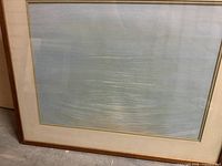 Front view of framed watercolour under glass