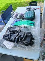 Group shot of all PPE and hardware on table