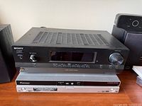 Front and top view of Sony STR-DH100 receiver