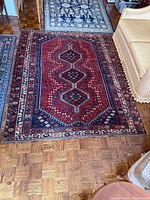 Full view of rug showing entire design and size