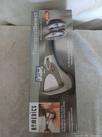 Front of retail box showing product image, model details and heat feature