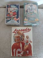 Front view of both sealed Upper Deck hobby boxes and Legends magazine