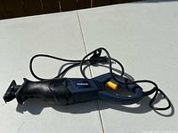Full view of Mastercraft reciprocating saw with cord