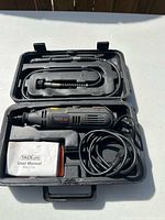 Complete Tacklife rotary tool set in open case