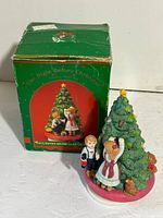 Music box with original box front view