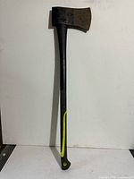 Full view of Yardworks axe showing complete length