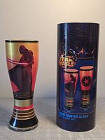 Glass and display tube front view