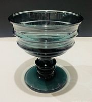 Full view of the Kosta Boda footed candy bowl