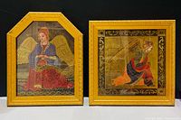 Both framed prints side by side showing sizes and frames