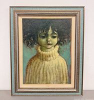 Full view of framed William Winter painting