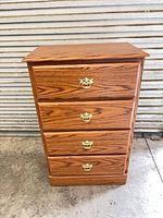 Front view of chest with all drawers closed