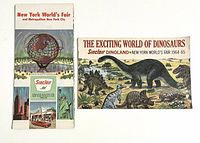 Front covers of booklet and map showing titles and Sinclair branding