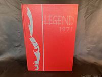 Front cover showing title Legend 1971 and graphic