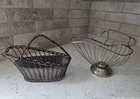 Both wine cradles side by side on countertop