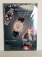 Front view of sealed "Classic Wristwatches" book