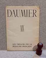 Front of portfolio showing title Daumier XIXe Siècle