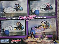 Pro-Tec Racing Team poster with four action images and sponsor logos