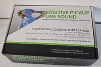 Retail box front detailing microphone features