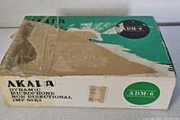 Worn Akai ADM-6 box showing branding and model details