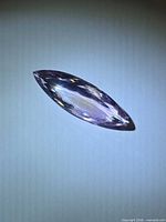 Top view of marquise cut ametrine