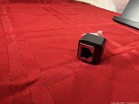 Front view showing RJ45 female port on adapter body