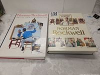Front view of both Norman Rockwell books showing covers and scale