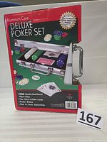 Front of retail box showing product details and brand