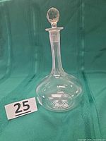 Full view decanter with stopper