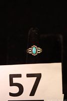 Full view of ring on stand