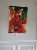 Full wall view of Slipknot poster to show overall size and display