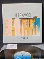 Front cover of Ultravox Quartet album with lot tag