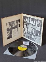 Vinyl record on inner sleeve with gatefold interior visible, Atlantic label