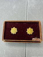 front view of both pins in box