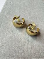 both earrings front view showing design and finish