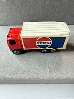 Side view of Hot Wheels Pepsi semi truck