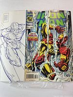 Front and partial back cover of Iron Man #318 comic book