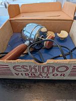 Vibrator, three heads and original box overview