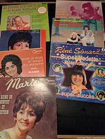 Group of LPs including Ti-Blanc Richard, Renée Martel, Marie, Marcel Martel, René Simard